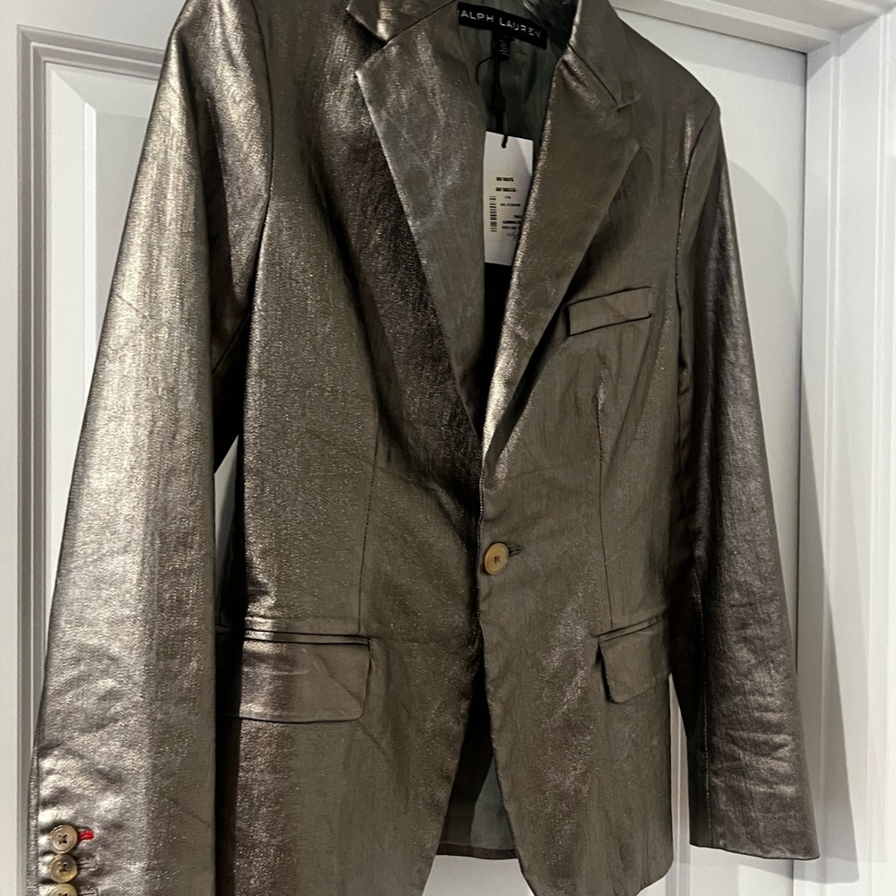Ralph Lauren silver suit jacket-NWT